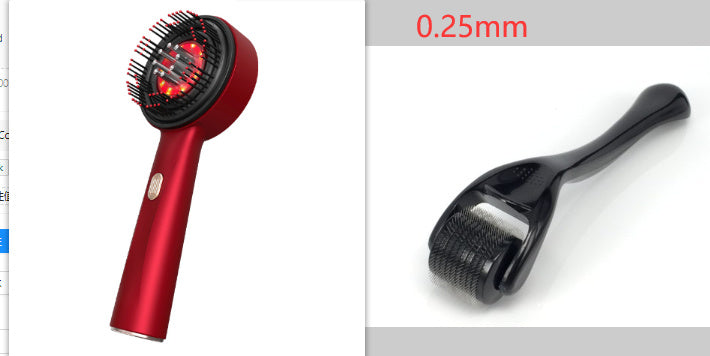 Electric Massage Comb Home Scalp Drain Comb Red Light Anti-slip Hair Care Multi-functional Massage Comb Silicone Back Scrub Bath Brush