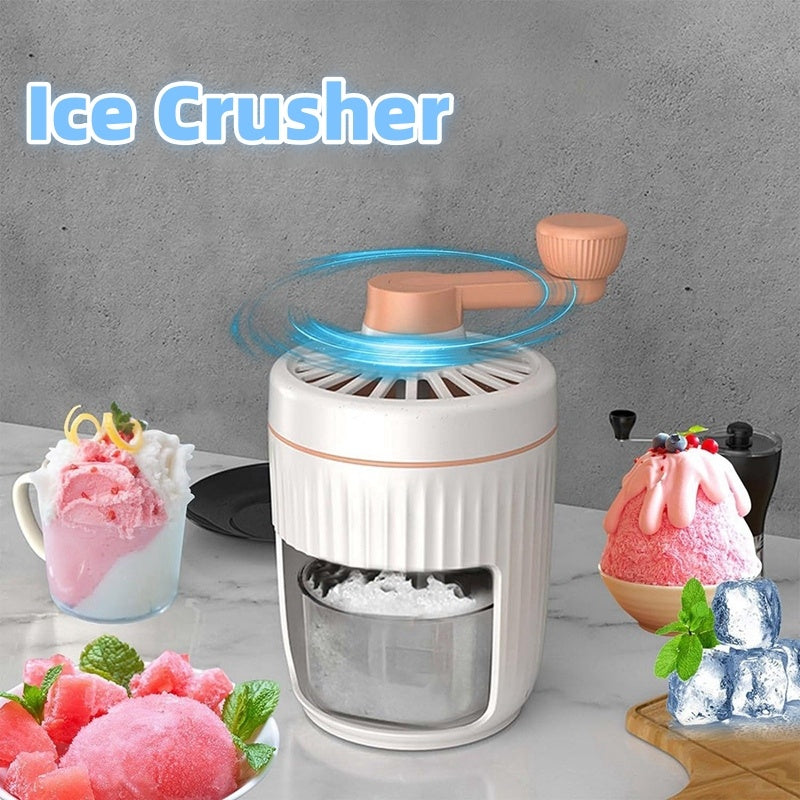 Hand Crank Ice Crusher – Manual Snow Cone Maker BLYNTRA