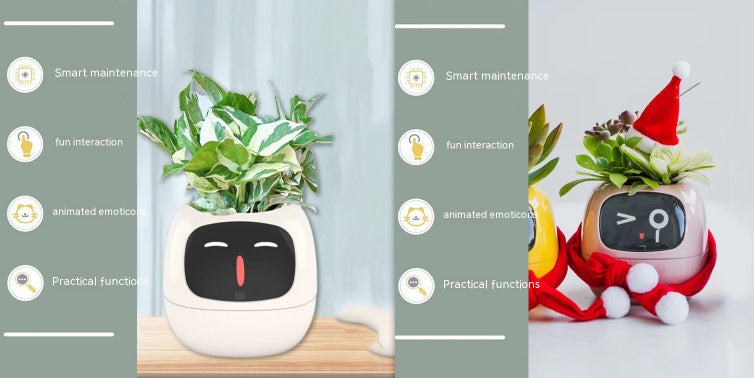 BLYNTRA Smart Planter Companion – Animated AI Plant Pot with Display BLYNTRA