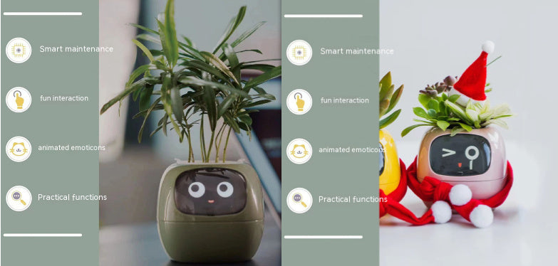BLYNTRA Smart Planter Companion – Animated AI Plant Pot with Display BLYNTRA