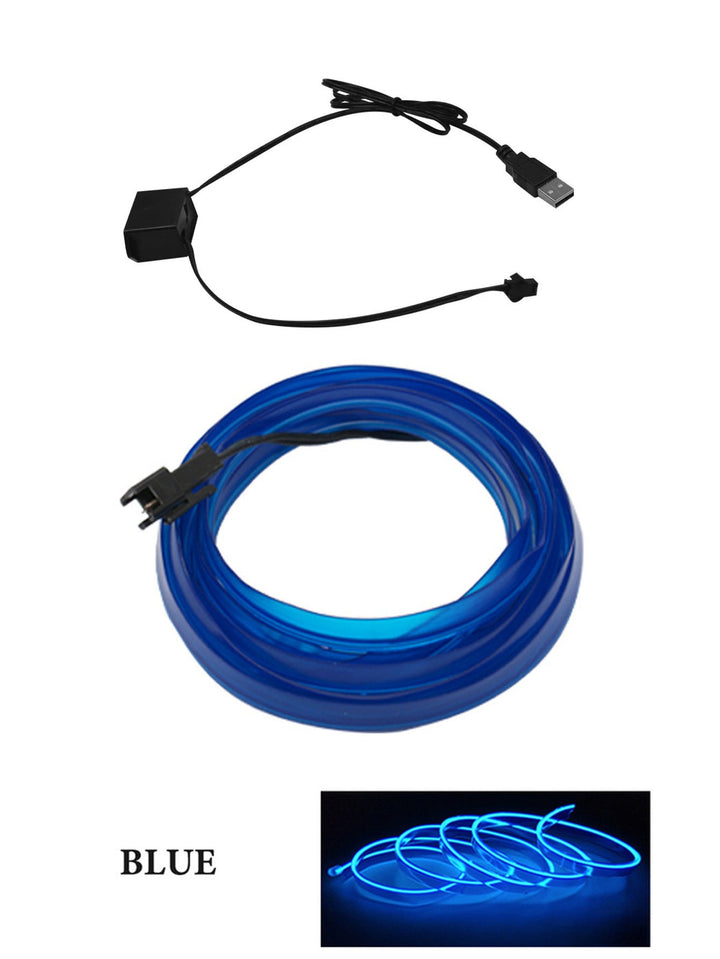 GlowLine™ USB Car LED Strip Silicone Back Scrub Bath Brush