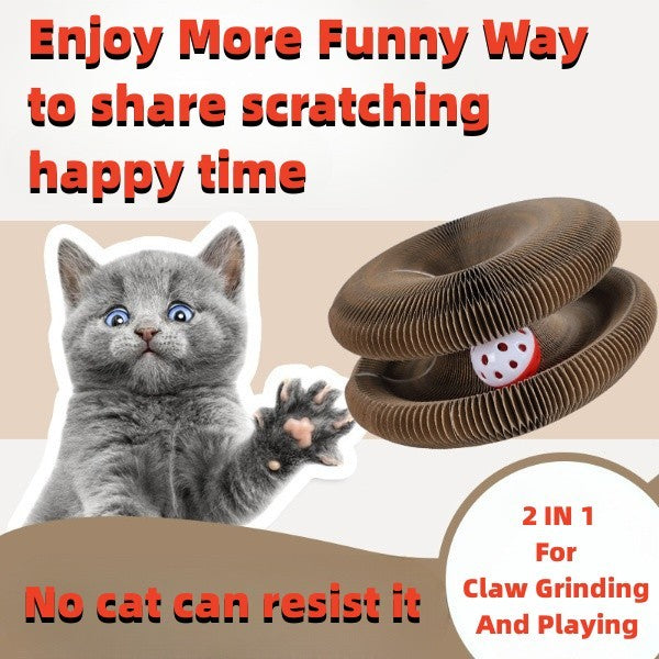 MagicFold Cat Scratcher & Climbing Toy Silicone Back Scrub Bath Brush