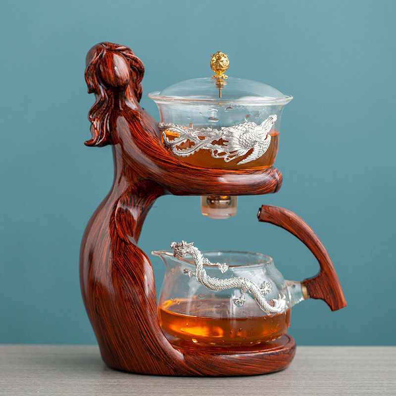 Semi-Automatic Kung Fu Glass Tea Set BLYNTRA