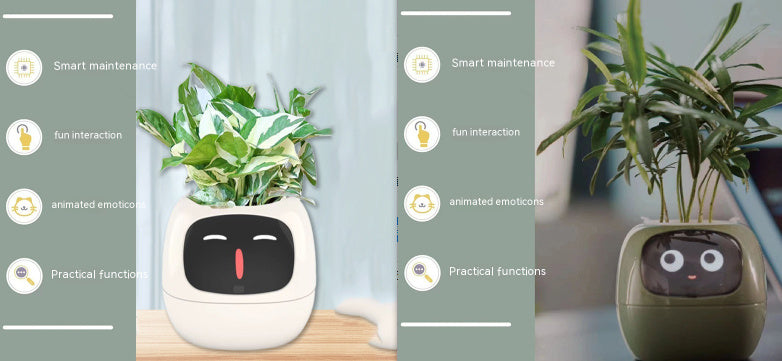 BLYNTRA Smart Planter Companion – Animated AI Plant Pot with Display BLYNTRA