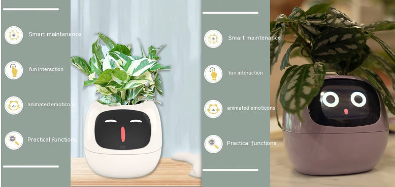 BLYNTRA Smart Planter Companion – Animated AI Plant Pot with Display BLYNTRA