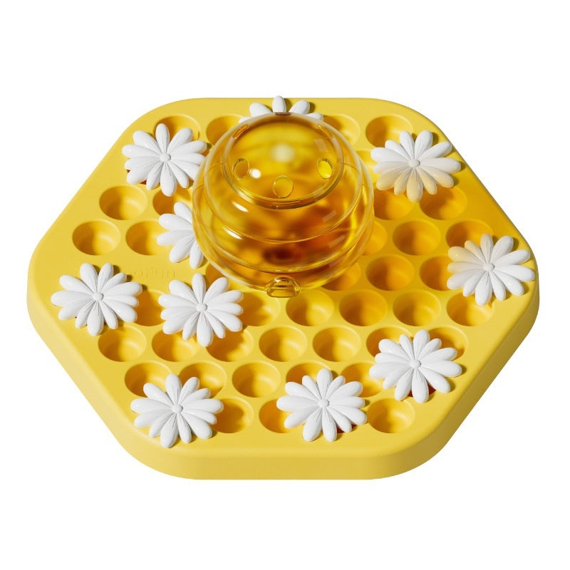 PawMaze Interactive Slow Feeder Toy for Dogs Silicone Back Scrub Bath Brush