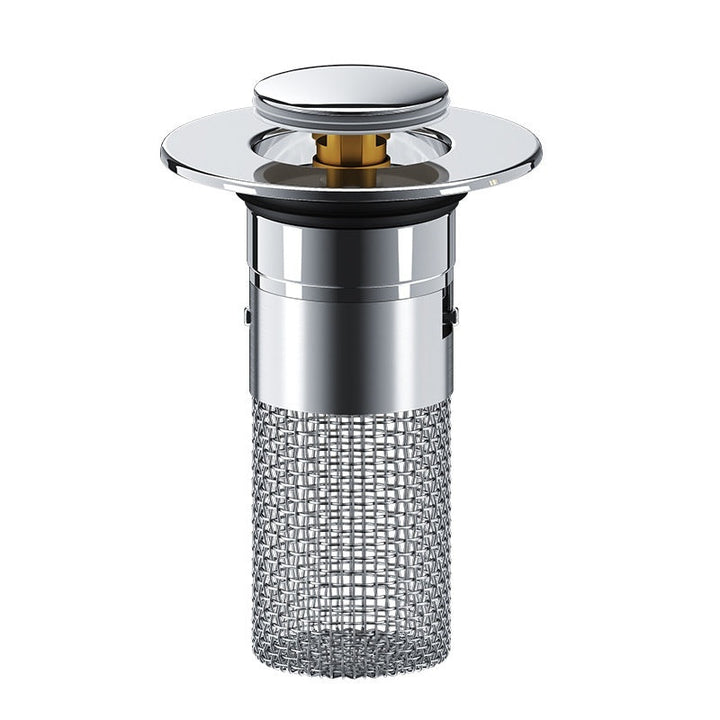 Wash Basin Bounce Core Drainer Push-type Wash Basin Leaking Plug Deodorant Anti-blocking New Filter Net SHOPPING HUB