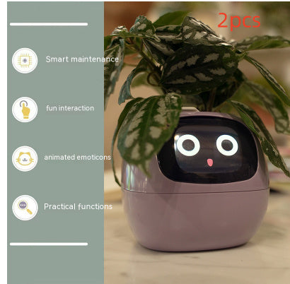 BLYNTRA Smart Planter Companion – Animated AI Plant Pot with Display BLYNTRA