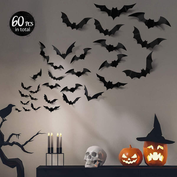 BLYNTRA 3D Bat Wall Stickers – Instantly Create Spooky Halloween Walls Silicone Back Scrub Bath Brush