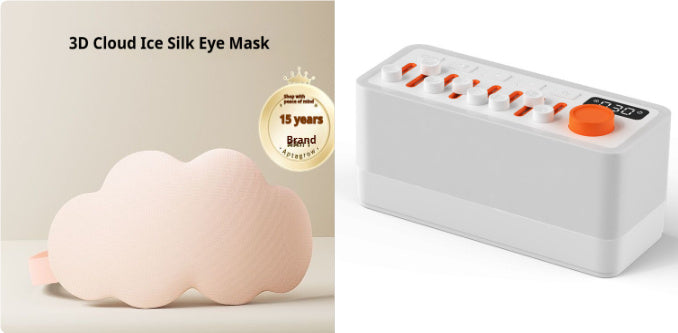 DreamAura White Noise Sleep Machine & RGB Light Silicone Back Scrub Bath Brush