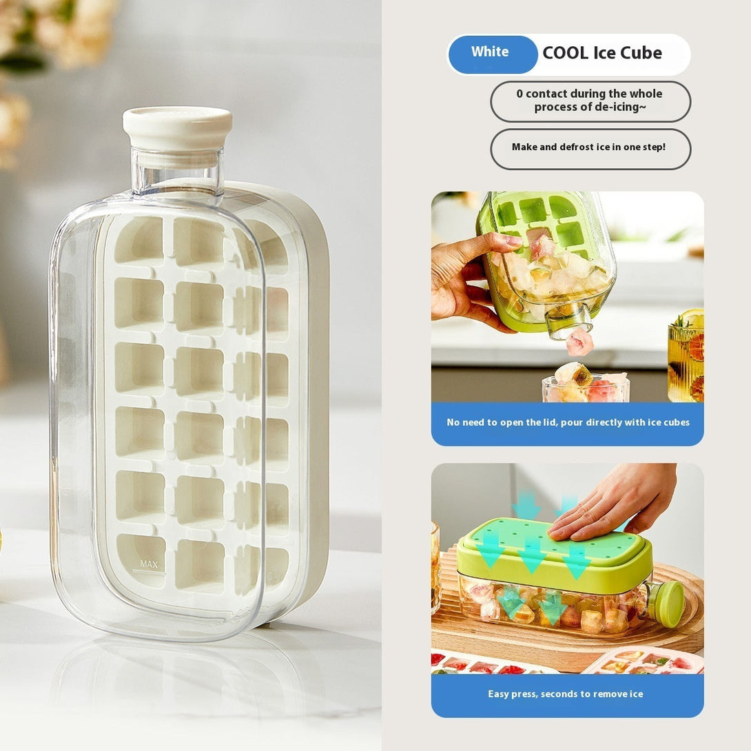 One-Click Ice Mold with Straw Silicone Back Scrub Bath Brush