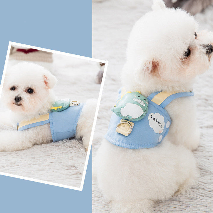PawCharm Harness & Leash Set Silicone Back Scrub Bath Brush
