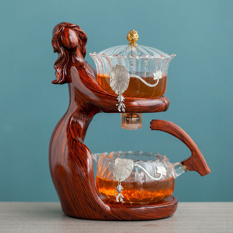 Semi-Automatic Kung Fu Glass Tea Set BLYNTRA