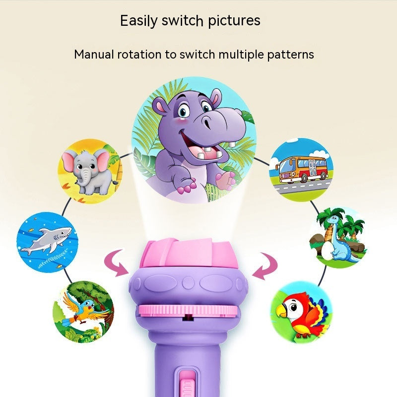 Cartoon Projection Flashlight Children's Educational Toys BLYNTRA