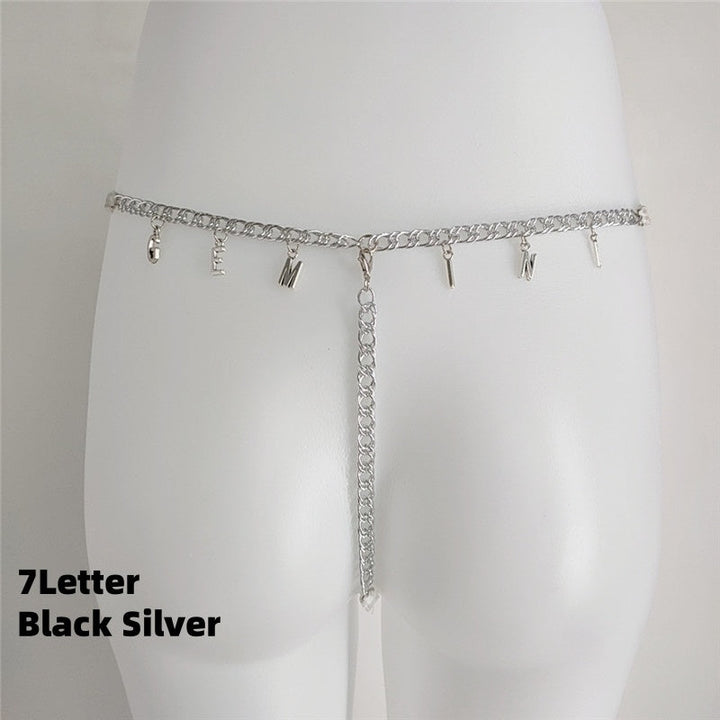 Custom Name Lace Thong & Body Chain Set Silicone Back Scrub Bath Brush
