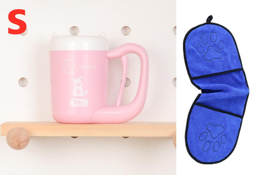 PawPure Silicone Pet Paw Cleaner Cup Silicone Back Scrub Bath Brush