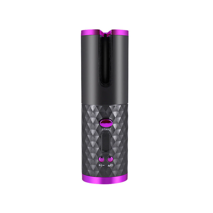Rechargeable Automatic Hair Curler Women Portable Hair Curling Iron LCD Display Ceramic Curly Rotating Curling Wave Styer Silicone Back Scrub Bath Brush