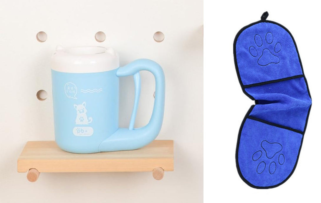 PawPure Silicone Pet Paw Cleaner Cup Silicone Back Scrub Bath Brush