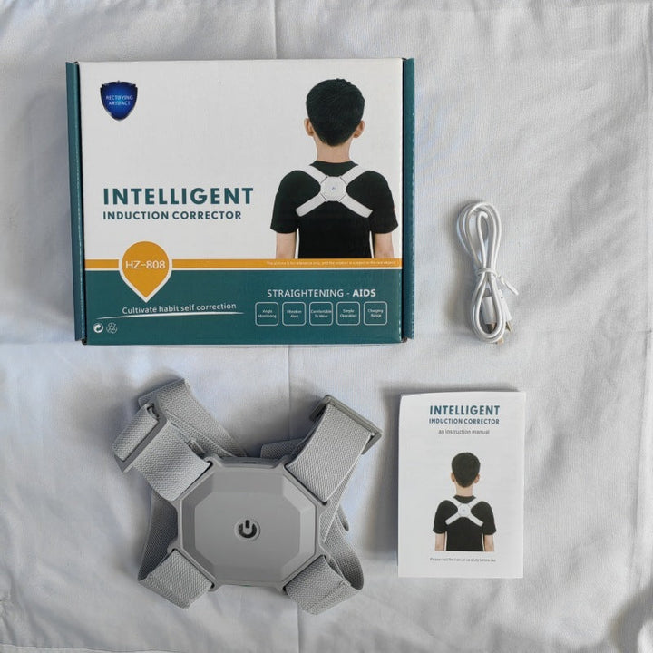 SmartAlign Posture Trainer Belt Silicone Back Scrub Bath Brush