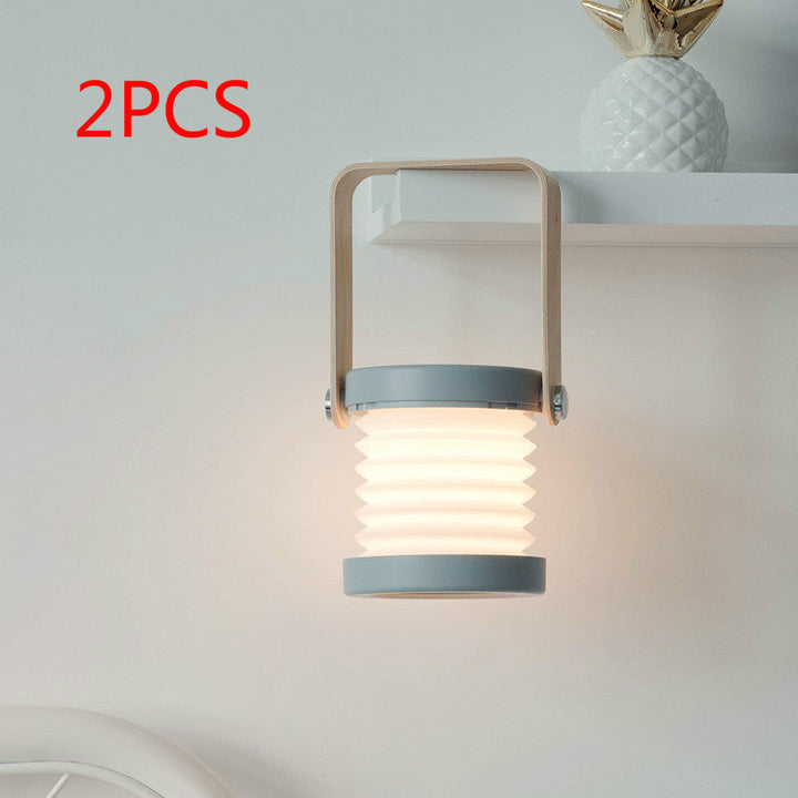 Foldable Touch Dimmable Reading LED Night Light Portable Lantern Lamp USB Rechargeable For Home Decor Silicone Back Scrub Bath Brush