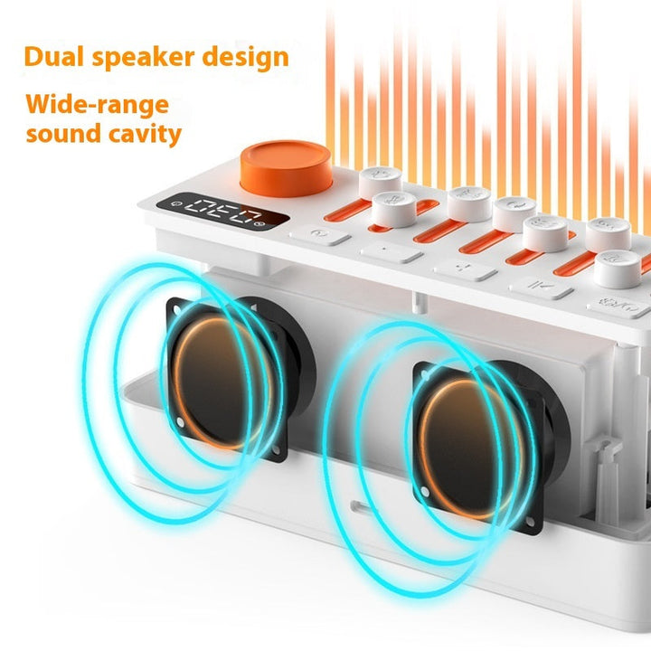 DreamAura White Noise Sleep Machine & RGB Light Silicone Back Scrub Bath Brush