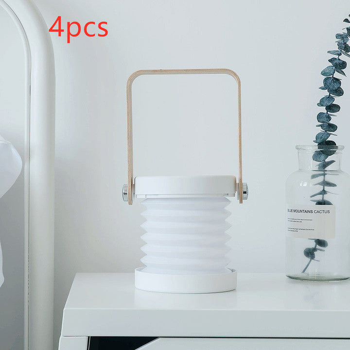 Foldable Touch Dimmable Reading LED Night Light Portable Lantern Lamp USB Rechargeable For Home Decor Silicone Back Scrub Bath Brush