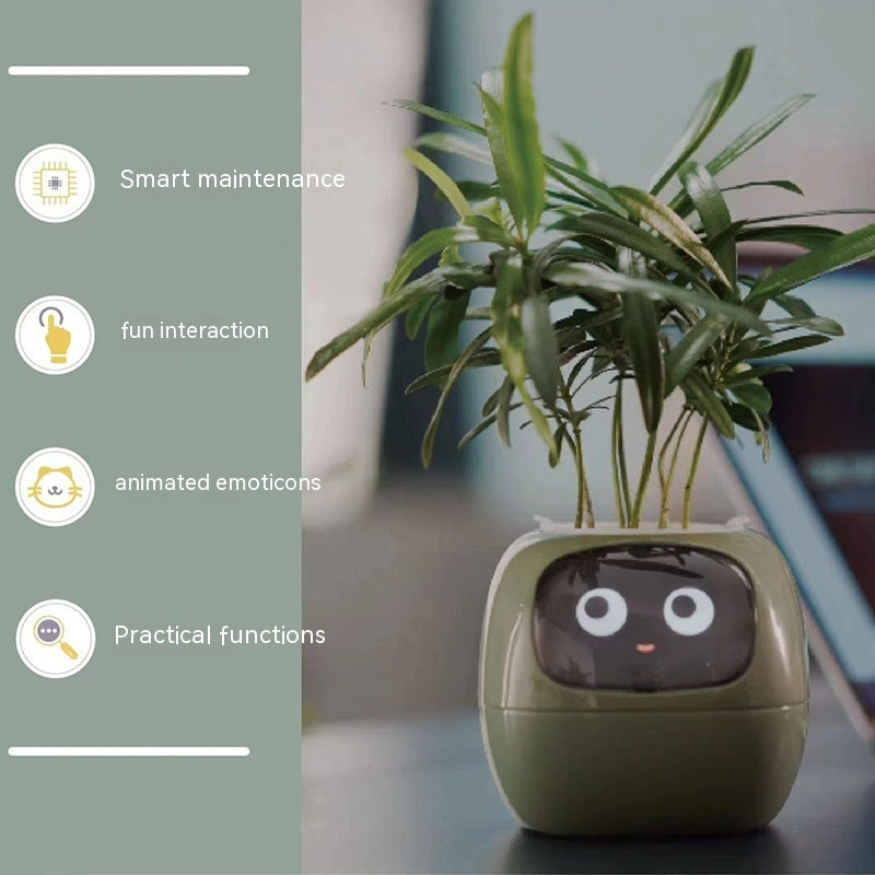BLYNTRA Smart Planter Companion – Animated AI Plant Pot with Display BLYNTRA