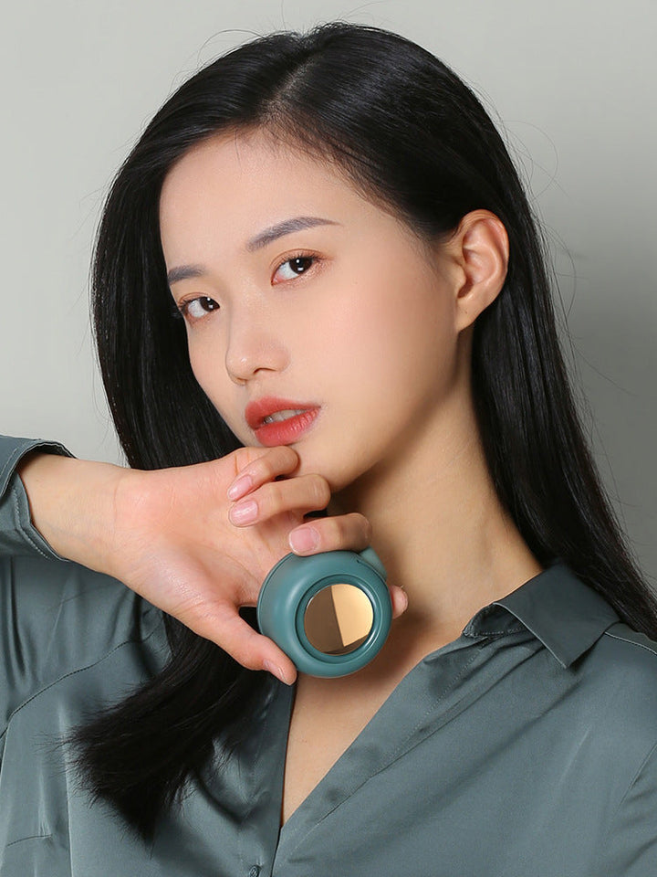 Mini Cyclone Pocket Fan | Portable Buckle Cool Breeze Silicone Back Scrub Bath Brush