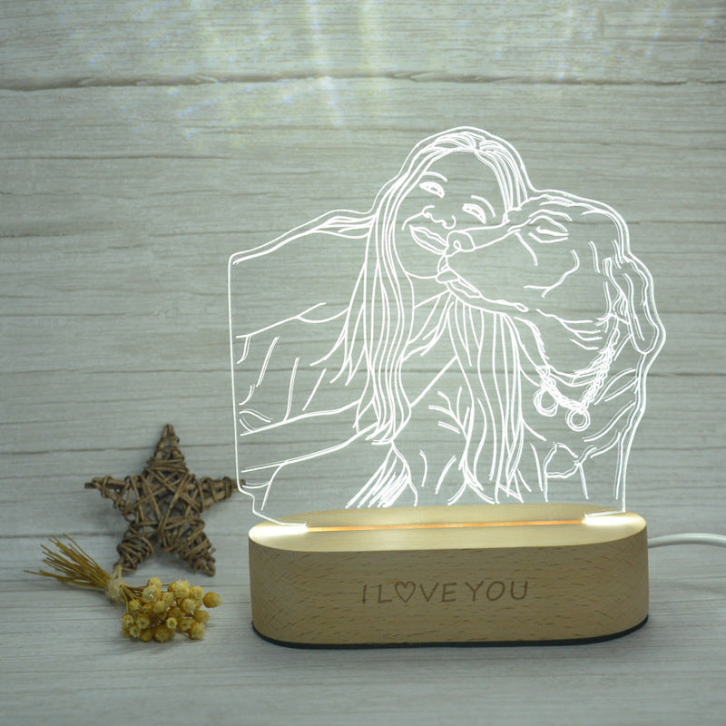 Personalized 3D Stereo Lamp by BLYNTRA – Unique Photo Keepsake BLYNTRA