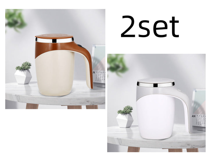 Rechargeable Model Automatic Stirring Cup Coffee Cup High Value Electric Stirring Cup Lazy Milkshake Rotating Magnetic Water Cup Silicone Back Scrub Bath Brush