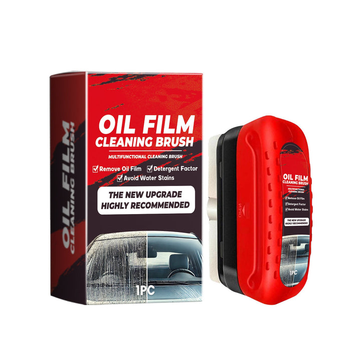 Oil Film Remover | Car Glass & Windshield Cleaner Silicone Back Scrub Bath Brush