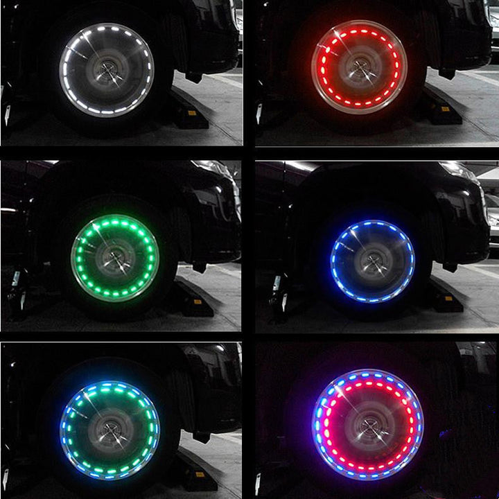 SolarSpin LED Wheel Hub Lights Silicone Back Scrub Bath Brush