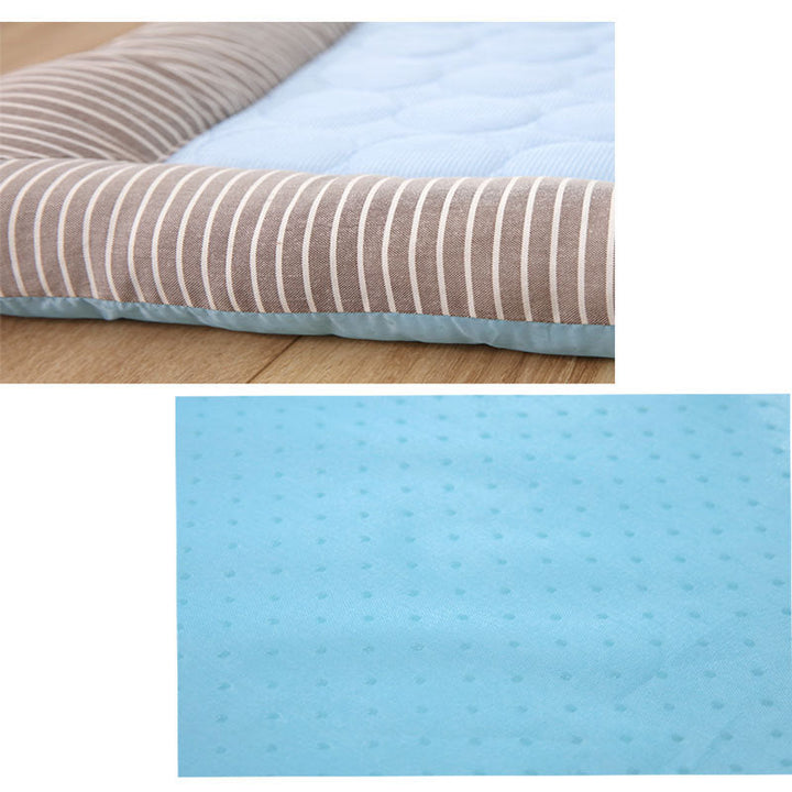 ChillPaws Ice Silk Cooling Mat for Pets Silicone Back Scrub Bath Brush