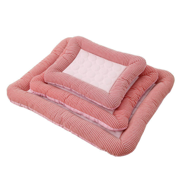 ChillPaws Ice Silk Cooling Mat for Pets Silicone Back Scrub Bath Brush