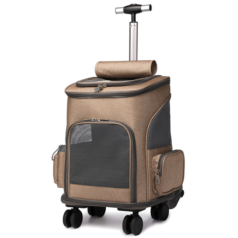 BLYNTRA Universal Wheel Pet Backpack – Foldable Trolley Carrier BLYNTRA