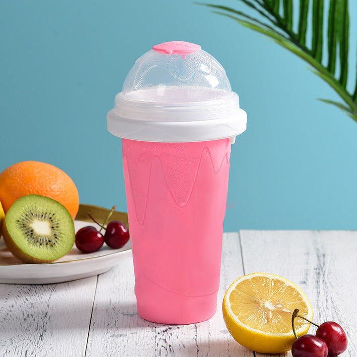 IceCrush Smoothie Cup – Instant Slushie Maker Silicone Back Scrub Bath Brush