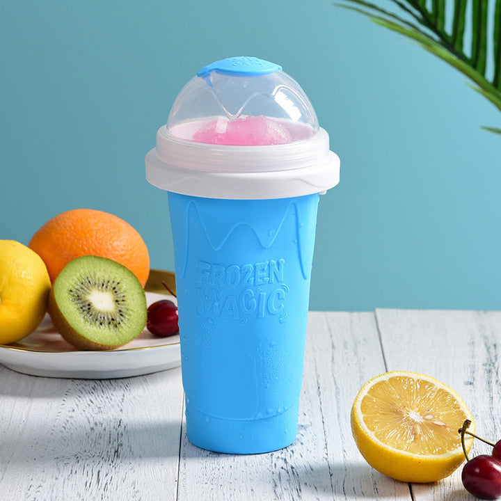 IceCrush Smoothie Cup – Instant Slushie Maker Silicone Back Scrub Bath Brush
