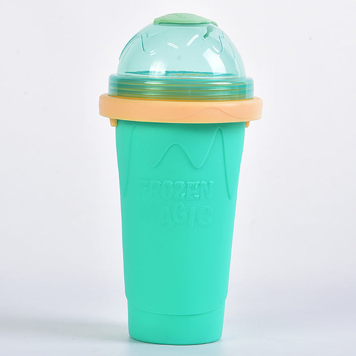 IceCrush Smoothie Cup – Instant Slushie Maker Silicone Back Scrub Bath Brush