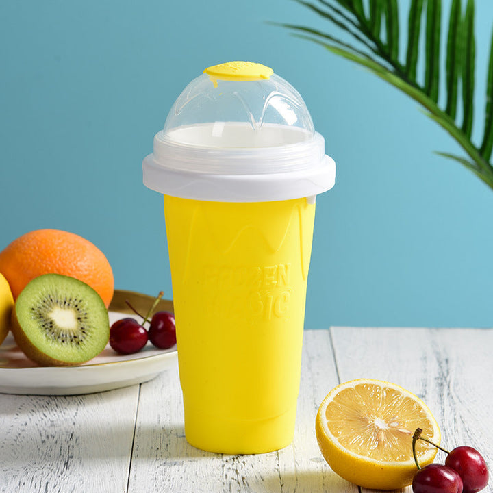 IceCrush Smoothie Cup – Instant Slushie Maker Silicone Back Scrub Bath Brush