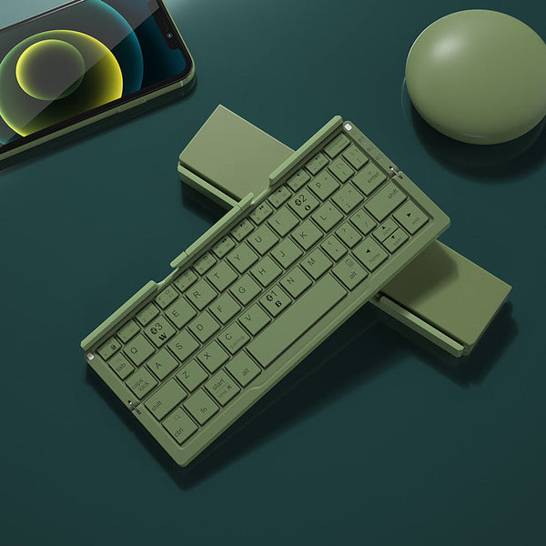Foldable Bluetooth Keyboard | 3-Device Wireless Keypad + Stand Blyntra
