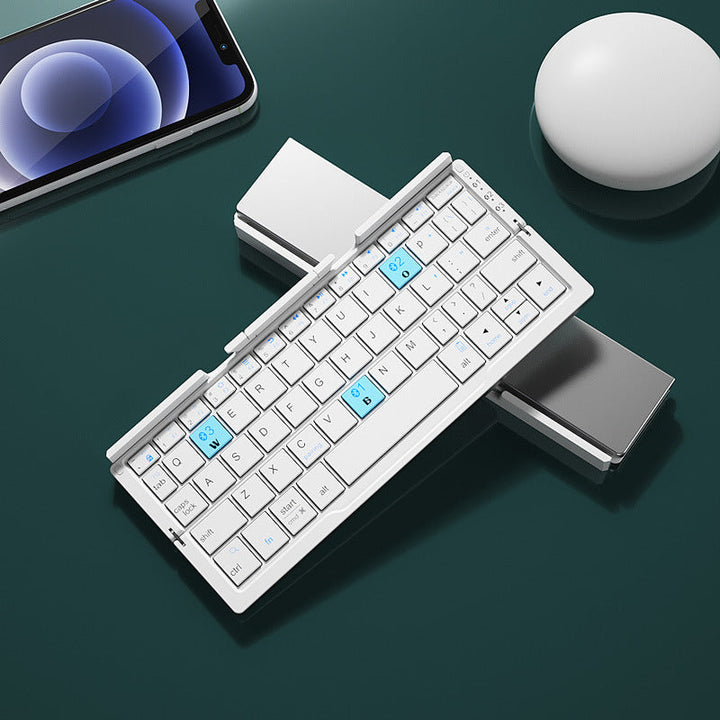 Mini Folding Wireless Keyboard + Phone Stand Blyntra