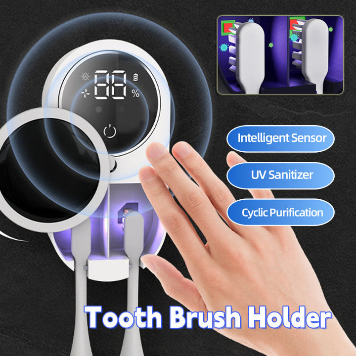 Tooth Brush Holder Sanitizer Uv Toothbrush Sanitizer Toothpaste Accessories Portable Toothbrush Sterilizer Portable Disinfectant Silicone Back Scrub Bath Brush