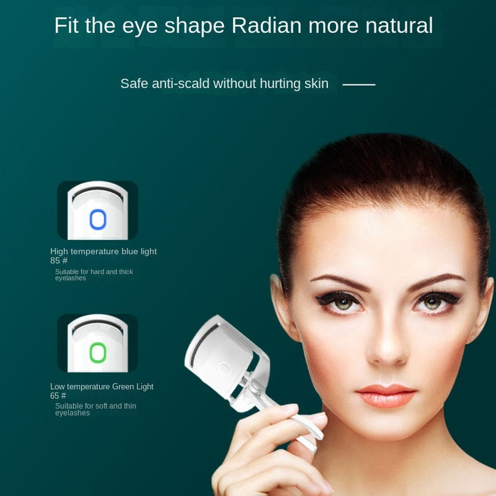 Eyelash Curler Portable Electric Heated Comb Eye Lash Long Lasting Eyelashes Curls Thermal Eyelash Curler Makeup Tools Heated Eyelash Curlers,Rechargeable Electric Eyelash Curler,Handheld Eyelash Heat Silicone Back Scrub Bath Brush