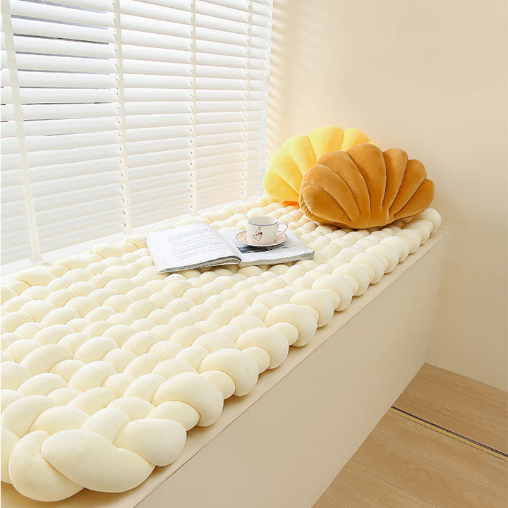 Woven Bedroom Rug Window Cushion Ledge Cushion Household Sofa Cushion Floor Mat Tatami Silicone Back Scrub Bath Brush