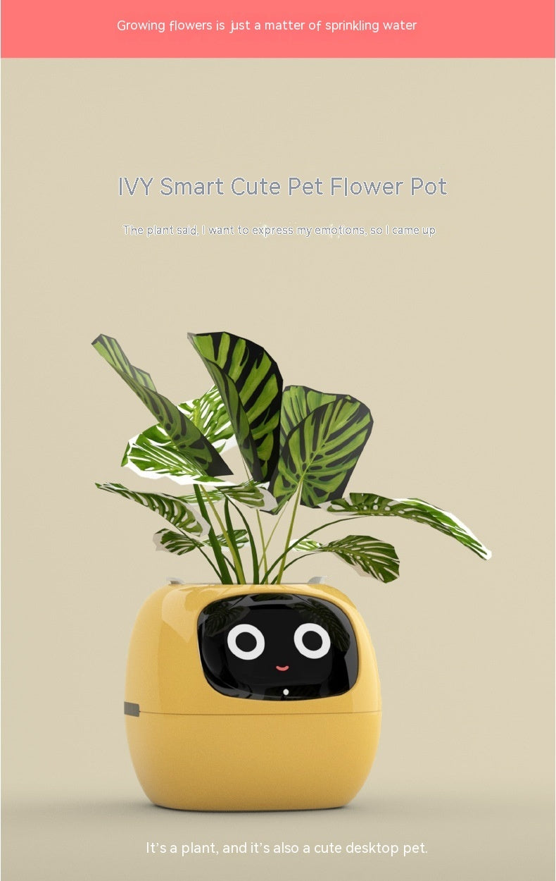 BLYNTRA Smart Planter Companion – Animated AI Plant Pot with Display BLYNTRA