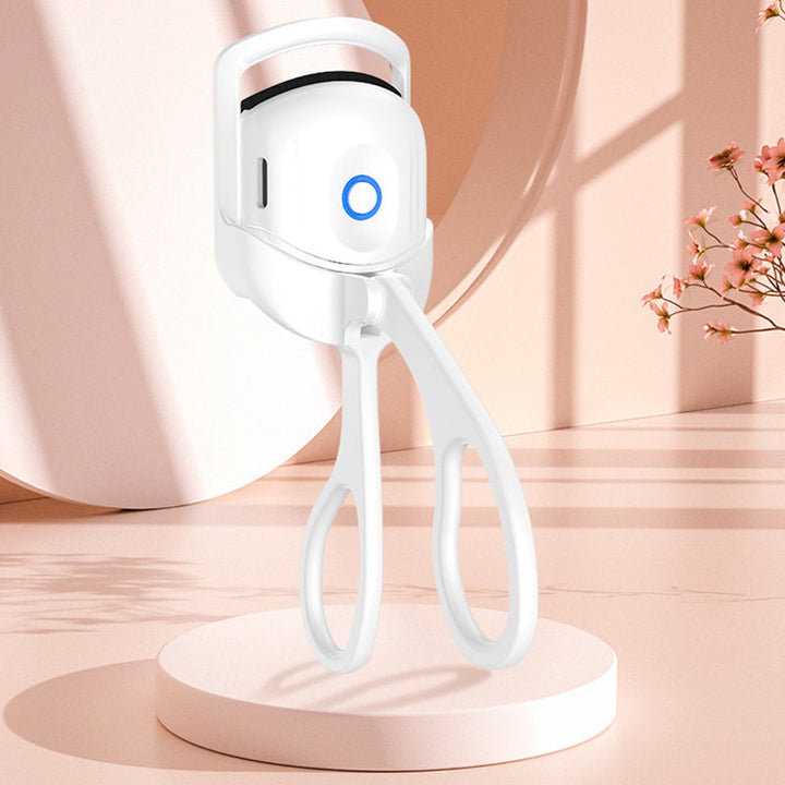 Eyelash Curler Portable Electric Heated Comb Eye Lash Long Lasting Eyelashes Curls Thermal Eyelash Curler Makeup Tools Heated Eyelash Curlers,Rechargeable Electric Eyelash Curler,Handheld Eyelash Heat Silicone Back Scrub Bath Brush