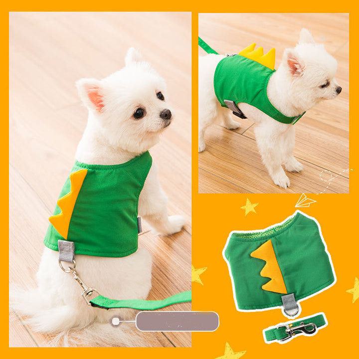 PawCharm Harness & Leash Set Silicone Back Scrub Bath Brush