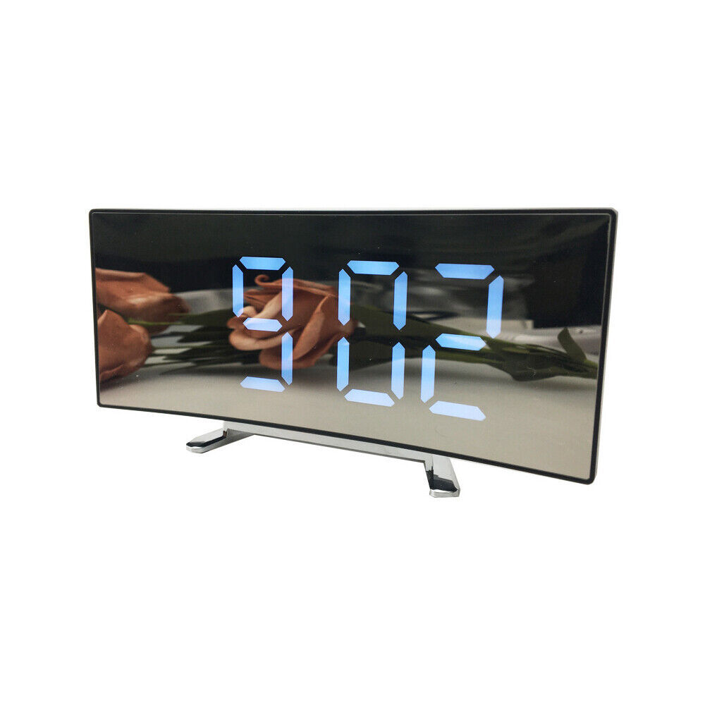 Curved LED Alarm Clock | USB & Temp Display BLYNTRA