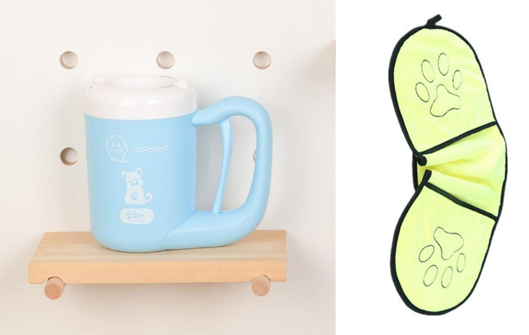 PawPure Silicone Pet Paw Cleaner Cup Silicone Back Scrub Bath Brush