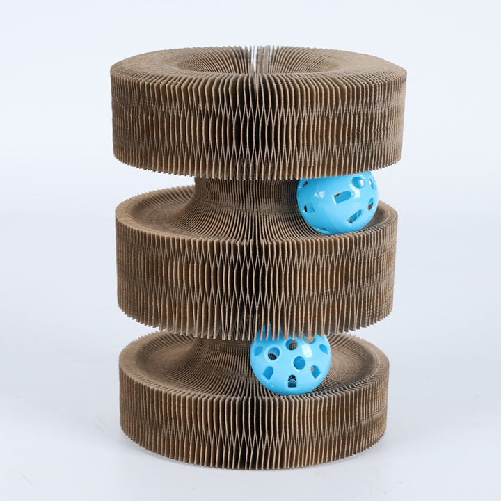 MagicFold Cat Scratcher & Climbing Toy Silicone Back Scrub Bath Brush